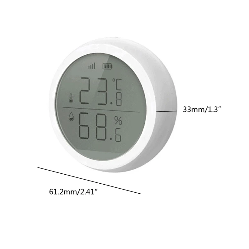Smart Home Wifi Wireless Temperature Heat Detector Smart Control Application Home Temperature Humidity Sensor With LCD Screen
Smart Home Wifi Wireless Temperature Heat Detector Smart Control Application Home Temperature Humidity Sensor With LCD Screen