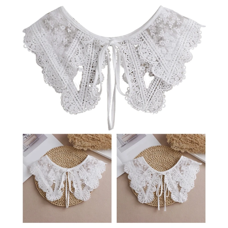Multifunctional Detachable Doll Fake Collar Shawl Wrap Sheer Mesh Embroidery Floral Lace Necklace Mini Cape Half Shirt
Multifunctional Detachable Doll Fake Collar Shawl Wrap Sheer Mesh Embroidery Floral Lace Necklace Mini Cape Half Shirt
