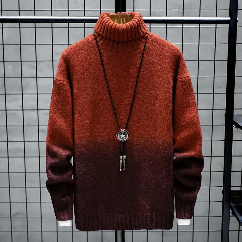 Фото Мужской кашемировый свитер с высоким воротником новый зимний - купить