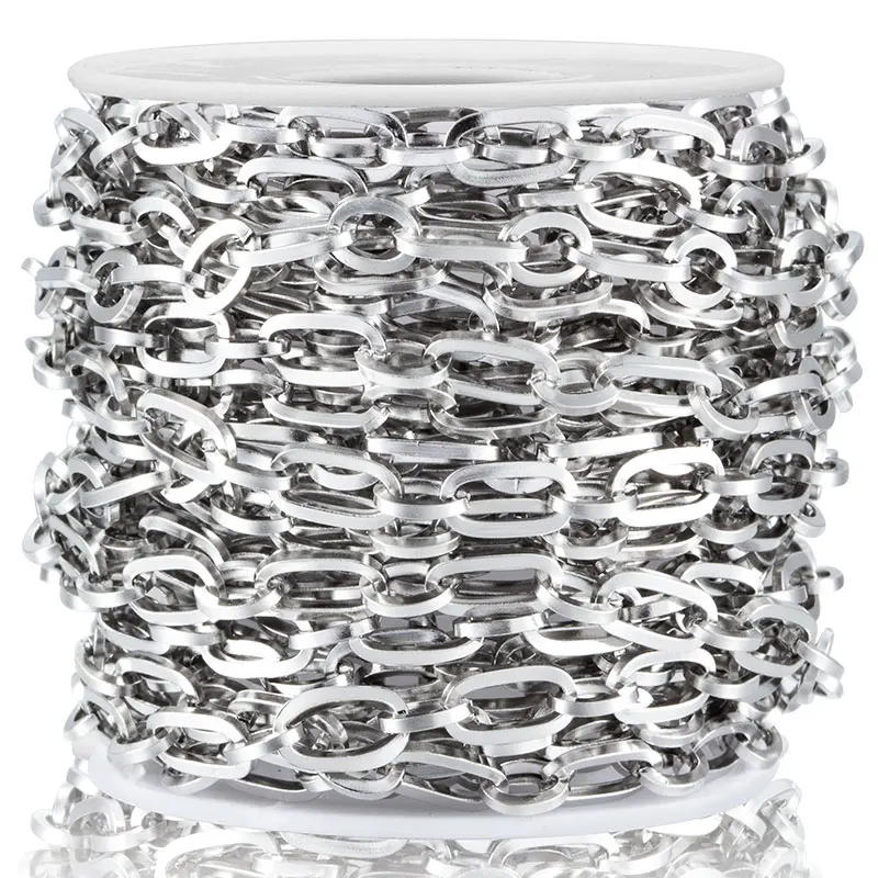 1 Meter Width 4.5mm Stainless Steel Square Shape Chain 1:1 Necklace Finding For DIY Jewelry Making Bracelet Handmade Supplies
1 Meter Width 4.5mm Stainless Steel Square Shape Chain 1:1 Necklace Finding For DIY Jewelry Making Bracelet Handmade Supplies