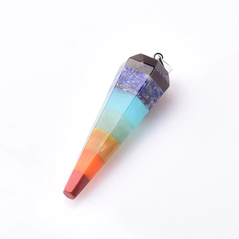 Natural Crystal Pendant Colourful Necklace Hexagonal Pendulum Seven Chakras Wicca Mineral Jewelry Healing Stone Souvenir gift
Natural Crystal Pendant Colourful Necklace Hexagonal Pendulum Seven Chakras Wicca Mineral Jewelry Healing Stone Souvenir gift