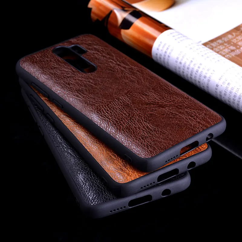 Чехол для Xiaomi Redmi Note 8 pro винтажный кожаный чехол с рисунком дерева мягкий