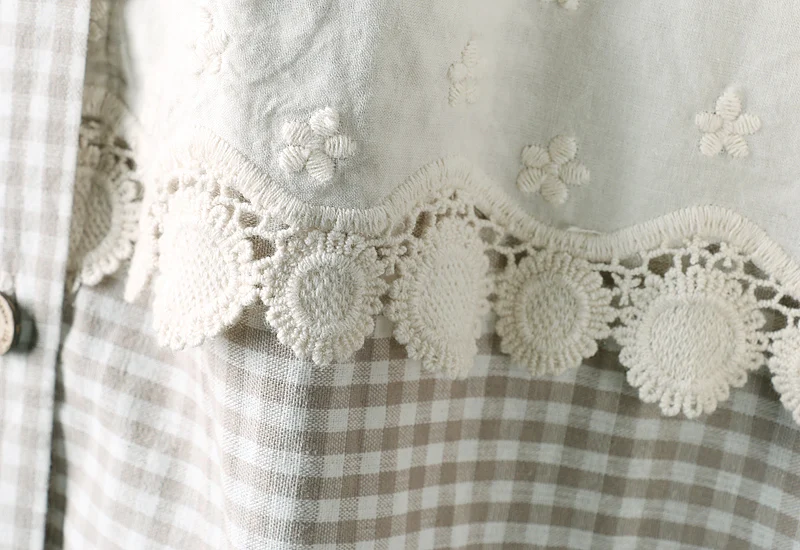 New Spring Women Long Dress Japan Style Literary Fresh Embroidery Plaid Cotton linen Lace Long Dress Women
New Spring Women Long Dress Japan Style Literary Fresh Embroidery Plaid Cotton linen Lace Long Dress Women