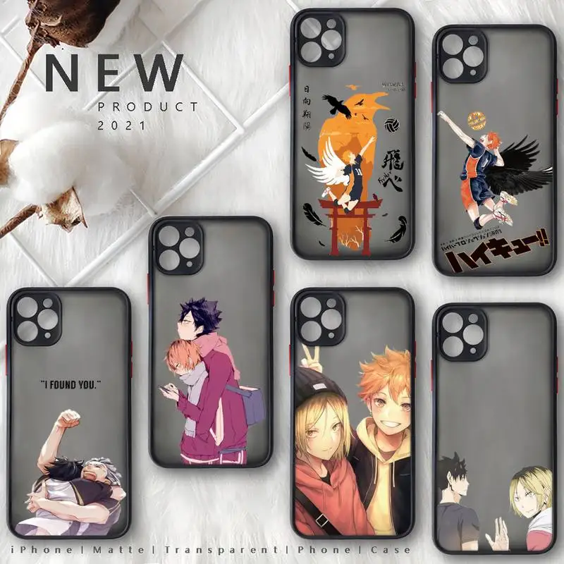 Haikyuu Phone Case Matte Transparent for iphone 11 12 pro mini XS XR X max 7 8 plus TPU Coque shell funda covers anime
Haikyuu Phone Case Matte Transparent for iphone 11 12 pro mini XS XR X max 7 8 plus TPU Coque shell funda covers anime
