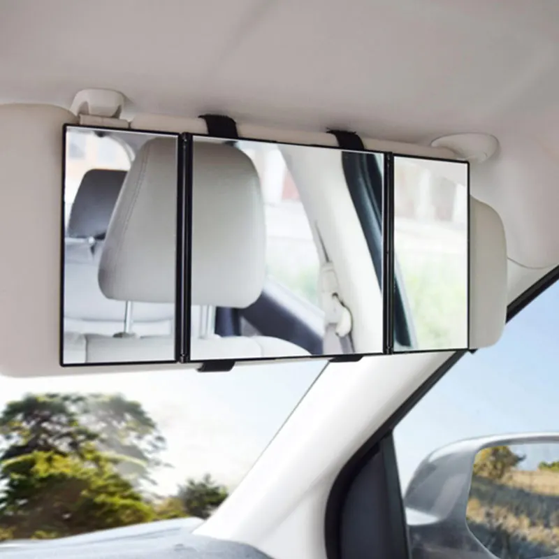 Car Folding Visor Mirror Makeup Travel Cosmetic Tri-Fold Universal Auto Mirror TD326 
Car Folding Visor Mirror Makeup Travel Cosmetic Tri-Fold Universal Auto Mirror TD326