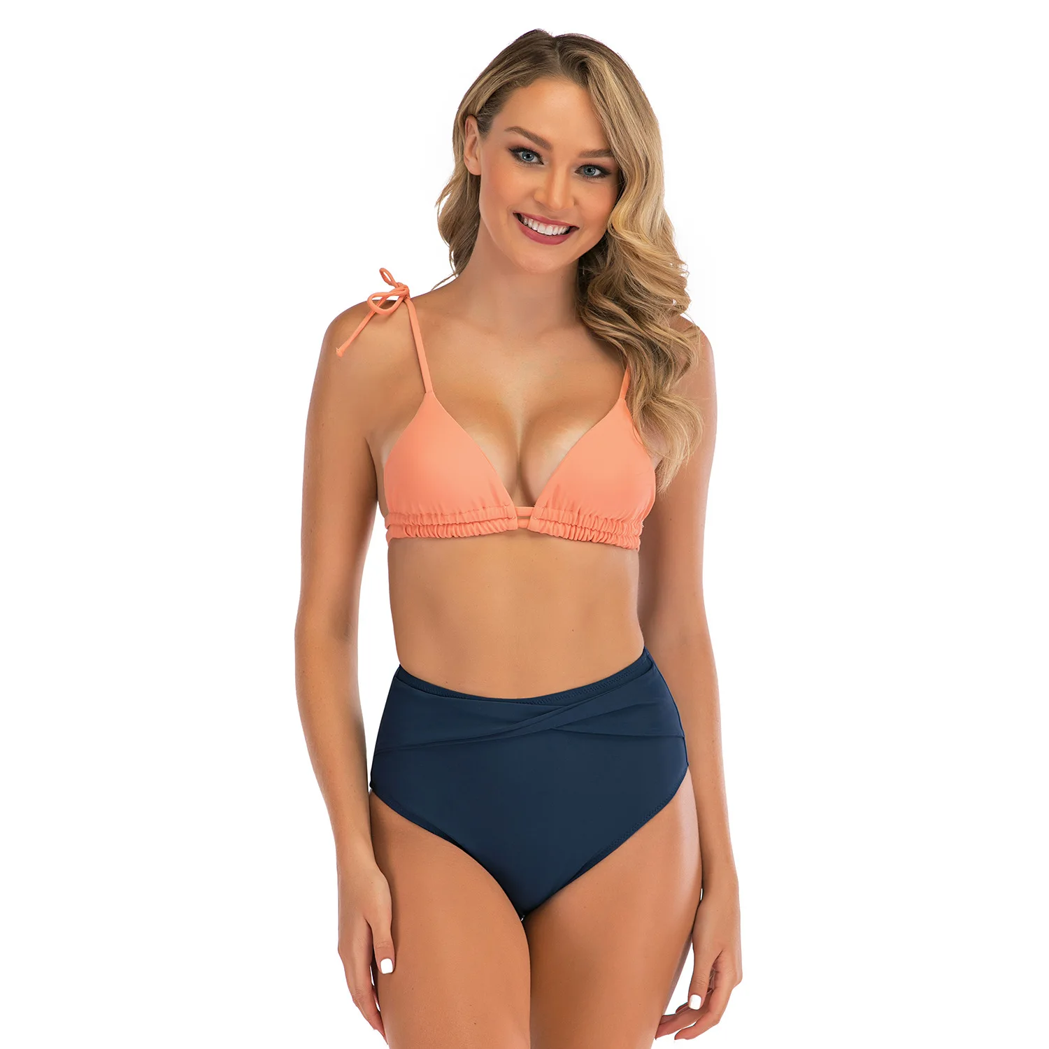 Bikini Sexy Suspender Solid Color Swimsuit Female High Waist Split Swimsuit Female Two Piece Swim Suit Swimwear Beachwear
Bikini Sexy Suspender Solid Color Swimsuit Female High Waist Split Swimsuit Female Two Piece Swim Suit Swimwear Beachwear