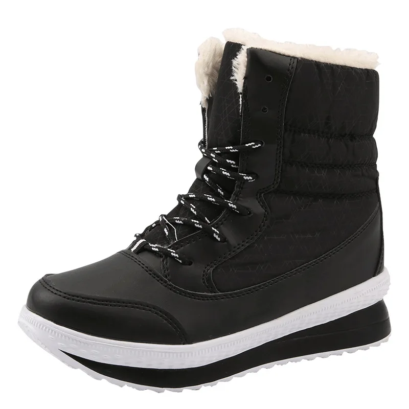 Women Boots Waterproof Winter Shoes Women Snow Boots Platform Keep Warm Ankle Winter Boots With Thick Fur Heels Botas Mujer 2019 
Women Boots Waterproof Winter Shoes Women Snow Boots Platform Keep Warm Ankle Winter Boots With Thick Fur Heels Botas Mujer 2019