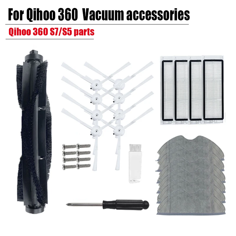 For 360 S7 accessories Mop cleaning cloth HEPA filter Main brush rag Replacement Qihoo S5 robot vacuum cleaner spare parts chifu
For 360 S7 accessories Mop cleaning cloth HEPA filter Main brush rag Replacement Qihoo S5 robot vacuum cleaner spare parts chifu