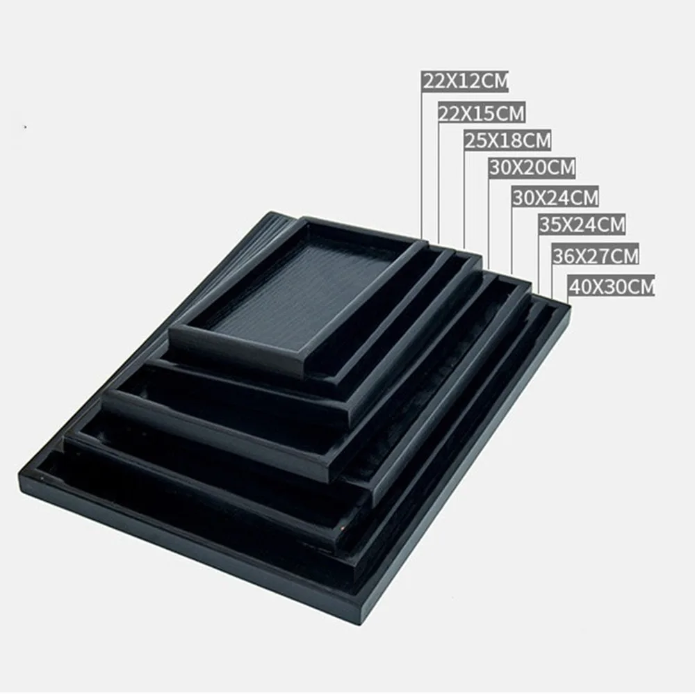 Black Solid Wooden Rectangular Tea Tray Hotel Dinner Serving Coffee Dessert Tray Storage Tray Home Decorative Plate S/M/L/XL
Black Solid Wooden Rectangular Tea Tray Hotel Dinner Serving Coffee Dessert Tray Storage Tray Home Decorative Plate S/M/L/XL