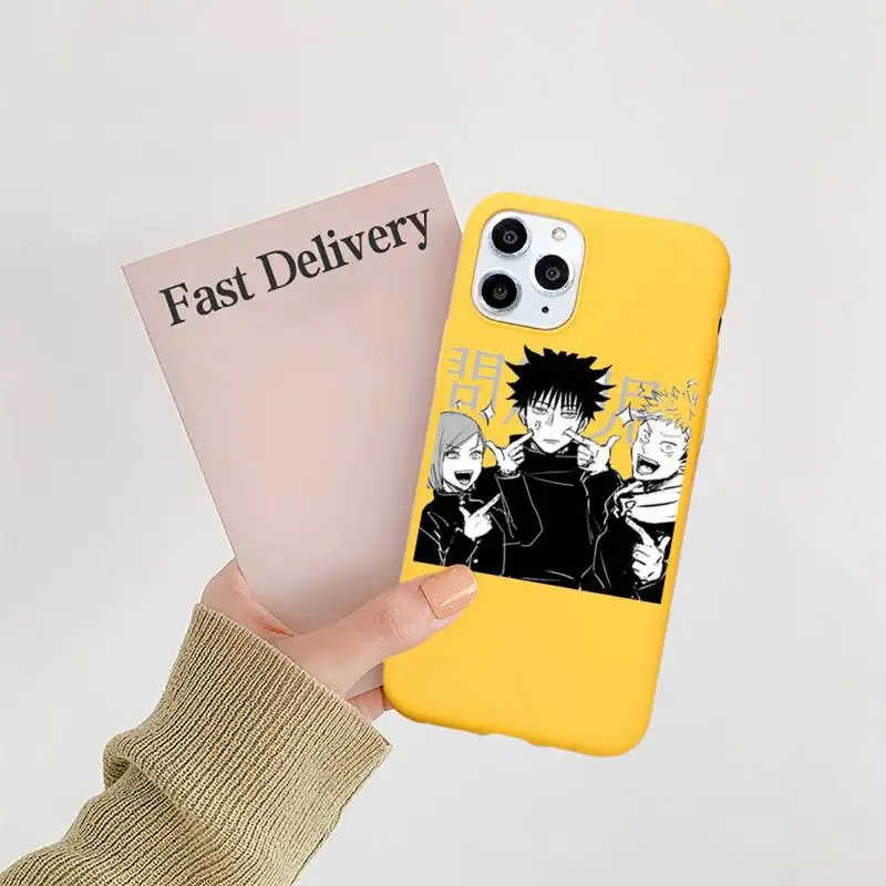 Japanese Anime Jujutsu Kaisen luxury Phone Case coque Candy Color for iPhone 11 12 mini pro XS MAX 8 7 6 6S Plus X SE 2020 XR
Japanese Anime Jujutsu Kaisen luxury Phone Case coque Candy Color for iPhone 11 12 mini pro XS MAX 8 7 6 6S Plus X SE 2020 XR