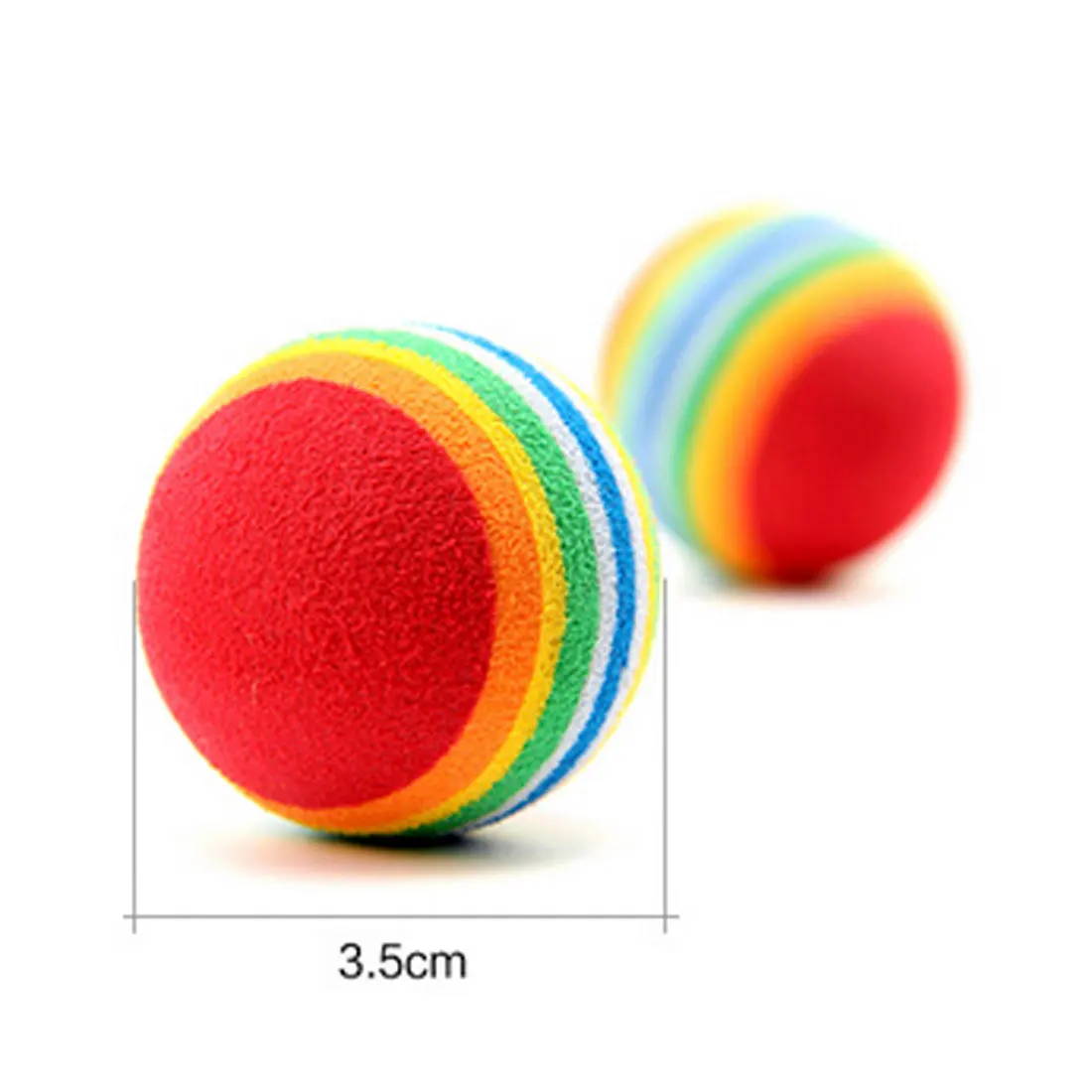 10Pcs Colorful Ball Interactive Pet Kitten Scratch Natural Foam EVA Ball Rainbow Ball Cat Toy Training Pet Supplies Product
10Pcs Colorful Ball Interactive Pet Kitten Scratch Natural Foam EVA Ball Rainbow Ball Cat Toy Training Pet Supplies Product