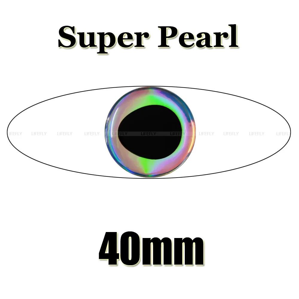 40mm 3D Super.Pearl / 30 Soft Molded 3D Holographic Fish Eyes, Fly Tying, Jig, Lure Making 
40mm 3D Super.Pearl / 30 Soft Molded 3D Holographic Fish Eyes, Fly Tying, Jig, Lure Making