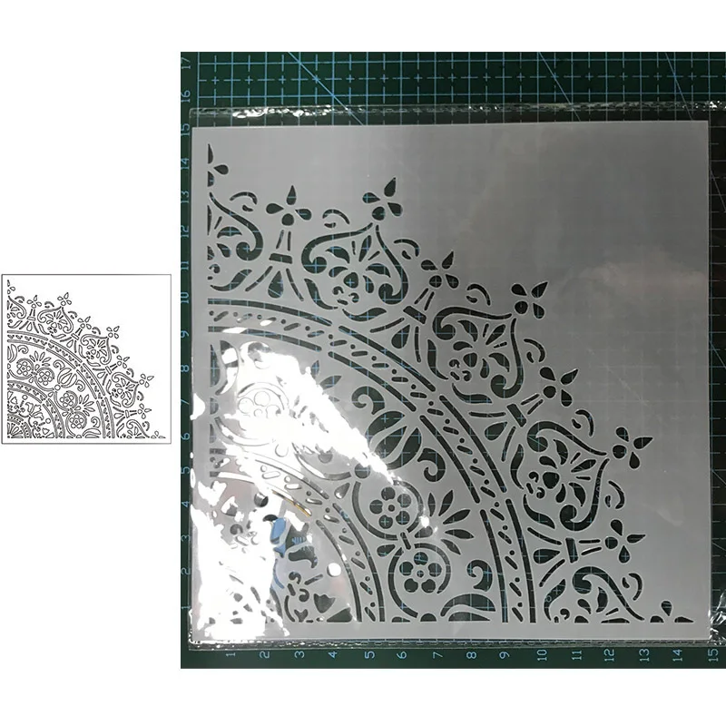 Quadrant Floral Pattern Plastic Spray Layering Stencils For DIY Scrapbooking Photo Album Decorative Drawing Sheet
Quadrant Floral Pattern Plastic Spray Layering Stencils For DIY Scrapbooking Photo Album Decorative Drawing Sheet