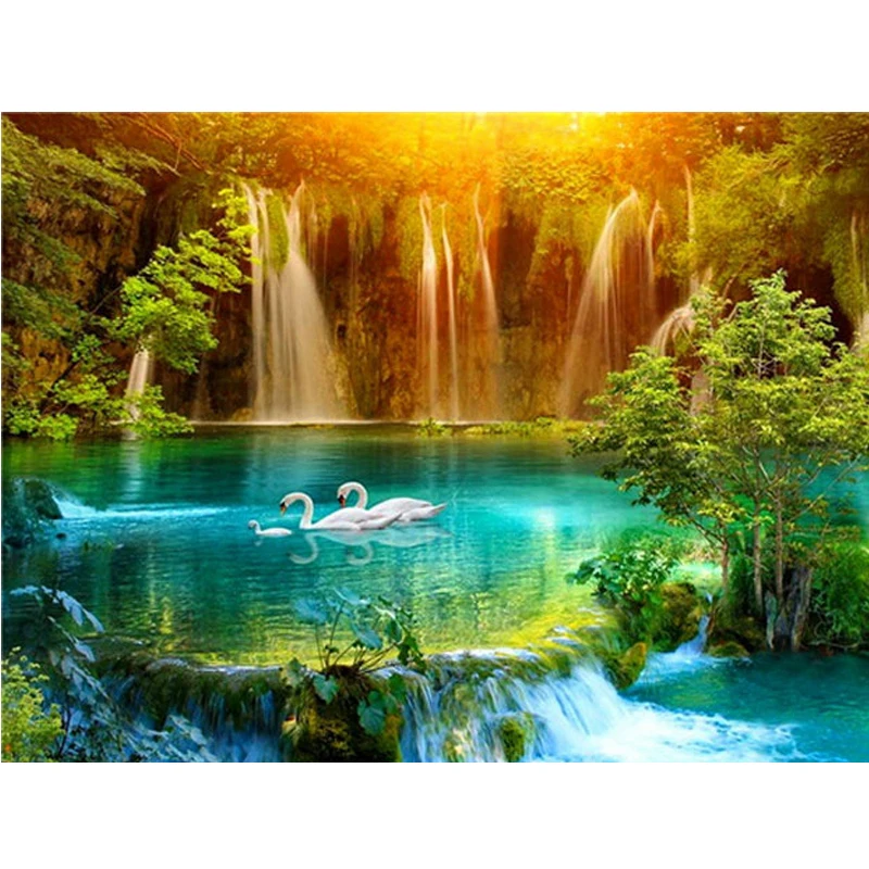 DIY Scenery Diamond Painting Full Round Drill Embroidery Cross Stitch Kits Bedroom Self-Sticker Photos Home Wall Art Decoration
DIY Scenery Diamond Painting Full Round Drill Embroidery Cross Stitch Kits Bedroom Self-Sticker Photos Home Wall Art Decoration