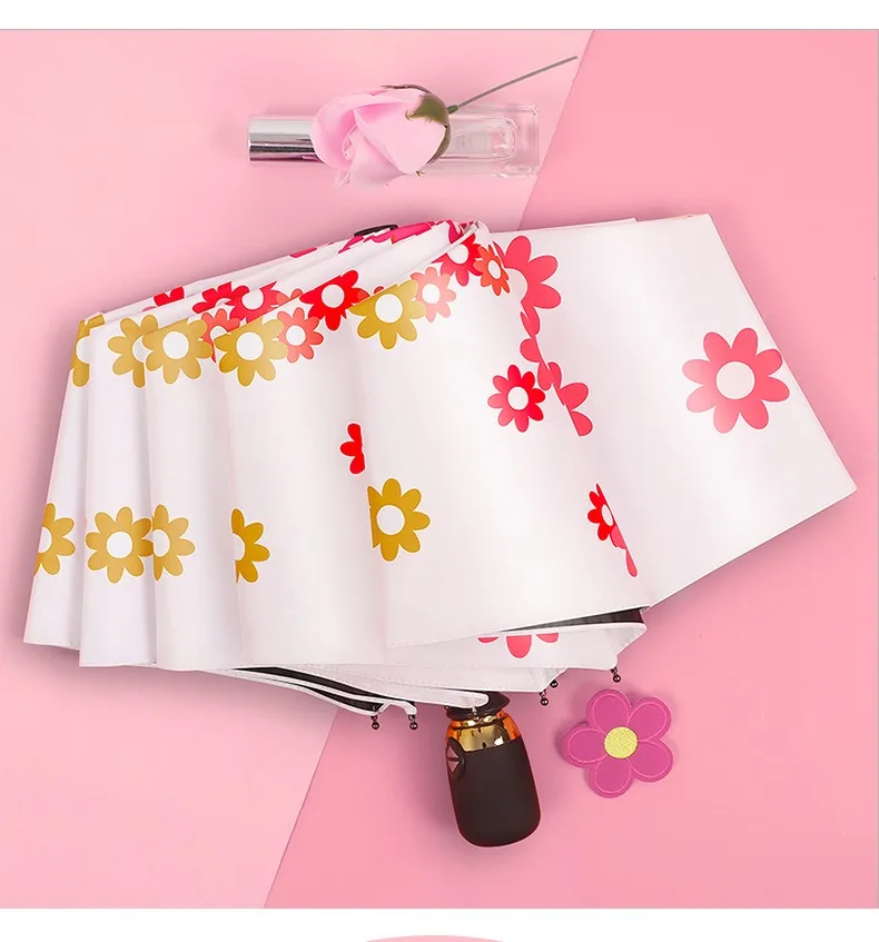 Full Automatic Umbrella Female Sunny and Rain Primary Fresh Student Umbrella Sunscreen Anti UV Sunshade Folding Women Umbrella
Full Automatic Umbrella Female Sunny and Rain Primary Fresh Student Umbrella Sunscreen Anti UV Sunshade Folding Women Umbrella