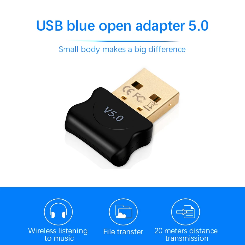 5 0 Bluetooth-совместимый адаптер USB-передатчик для ПК компьютера приемника ноутбука