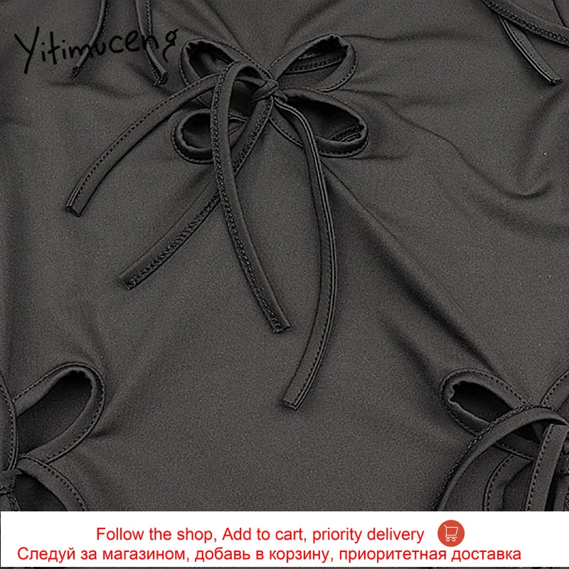 Yitimuceng Woman Tshirts Lace Up Hollow Out Black Long Sleeve Spring Autumn Tops for Women 2021 Plus Size O-Neck Bow Soft New
Yitimuceng Woman Tshirts Lace Up Hollow Out Black Long Sleeve Spring Autumn Tops for Women 2021 Plus Size O-Neck Bow Soft New