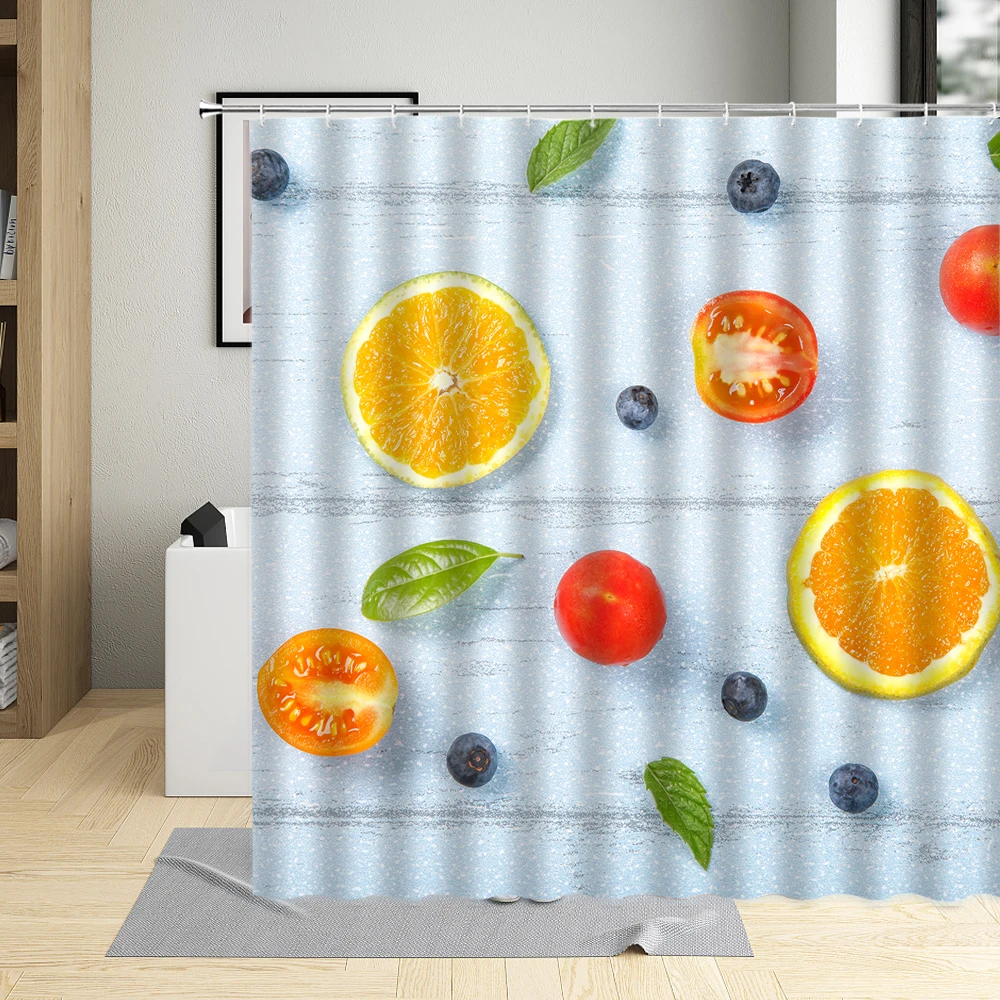 Tropical Fruit Shower Curtain Oranges Banana Lemon Watermelon Printing Pattern Bathroom Decor Waterproof Washable With Hook Set
Tropical Fruit Shower Curtain Oranges Banana Lemon Watermelon Printing Pattern Bathroom Decor Waterproof Washable With Hook Set
