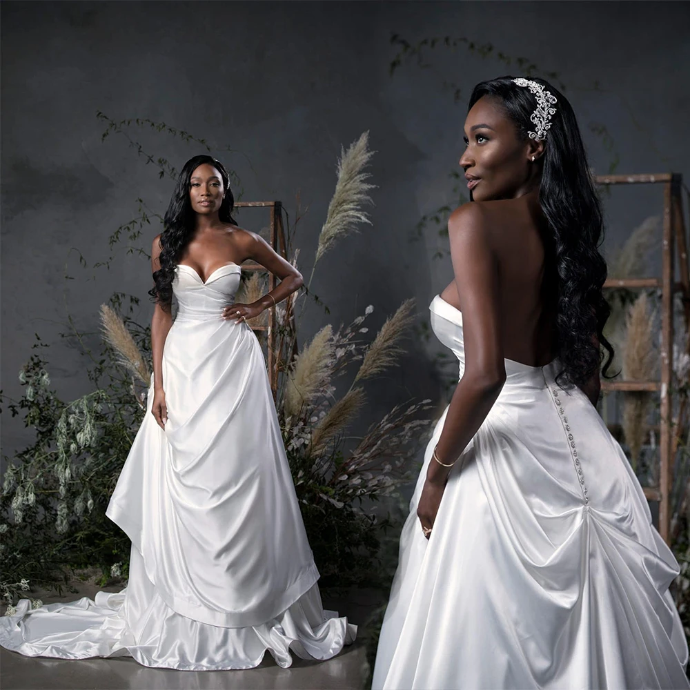 Vestido De Noiva Simple 2020 Sweetheart Ruffles A Line Country Bridal Gowns Custom Made Backless Beach Wedding Dresses
Vestido De Noiva Simple 2020 Sweetheart Ruffles A Line Country Bridal Gowns Custom Made Backless Beach Wedding Dresses