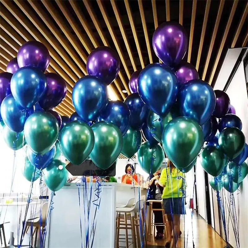 50pcs 5/10/12inch New Glossy Metallic Latex Balloons Thick Chrome Metallic Inflatable Helium Balloon Birthday Party Decor Ballon
50pcs 5/10/12inch New Glossy Metallic Latex Balloons Thick Chrome Metallic Inflatable Helium Balloon Birthday Party Decor Ballon