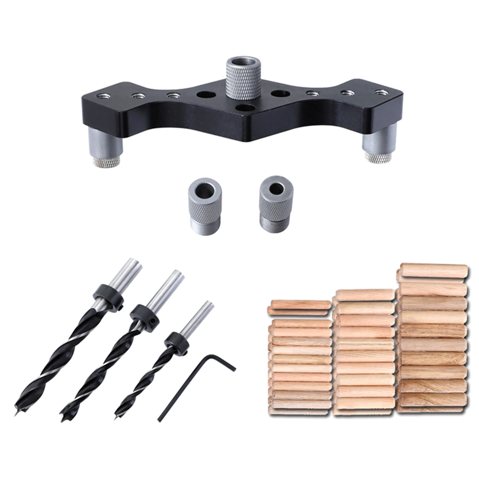 Aluminum Alloy Puncher DIY Dowel Jig Hole Locator Kit Guide Woodworking Positioner Drill Bits Self Centering Clamp Furniture
Aluminum Alloy Puncher DIY Dowel Jig Hole Locator Kit Guide Woodworking Positioner Drill Bits Self Centering Clamp Furniture