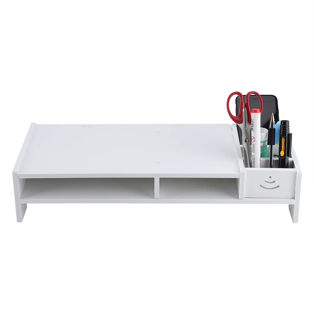 White Computer Monitor Riser Laptop PC Stand Home Office Desktop Table Storage Organizer Shelf
White Computer Monitor Riser Laptop PC Stand Home Office Desktop Table Storage Organizer Shelf