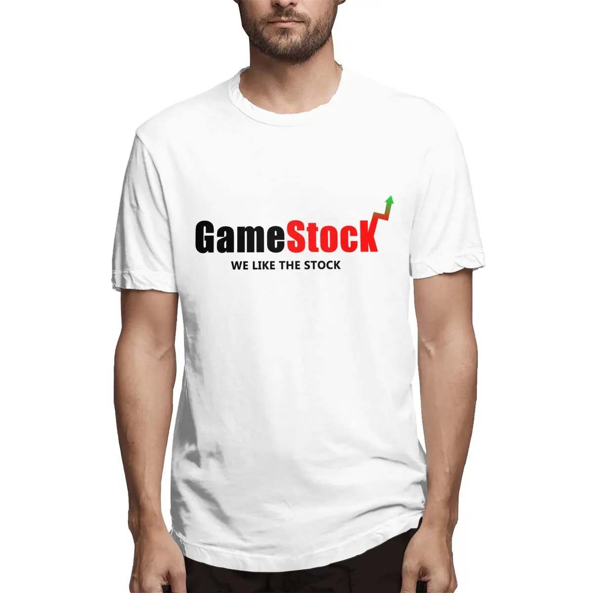 GameStock WE LIKE THE STOCK Wallstreetbets Men's T Shirt Creative Tees Short Sleeve Crew Neck T-Shirts 2021 New Arrival Clothing 
GameStock WE LIKE THE STOCK Wallstreetbets Men's T Shirt Creative Tees Short Sleeve Crew Neck T-Shirts 2021 New Arrival Clothing