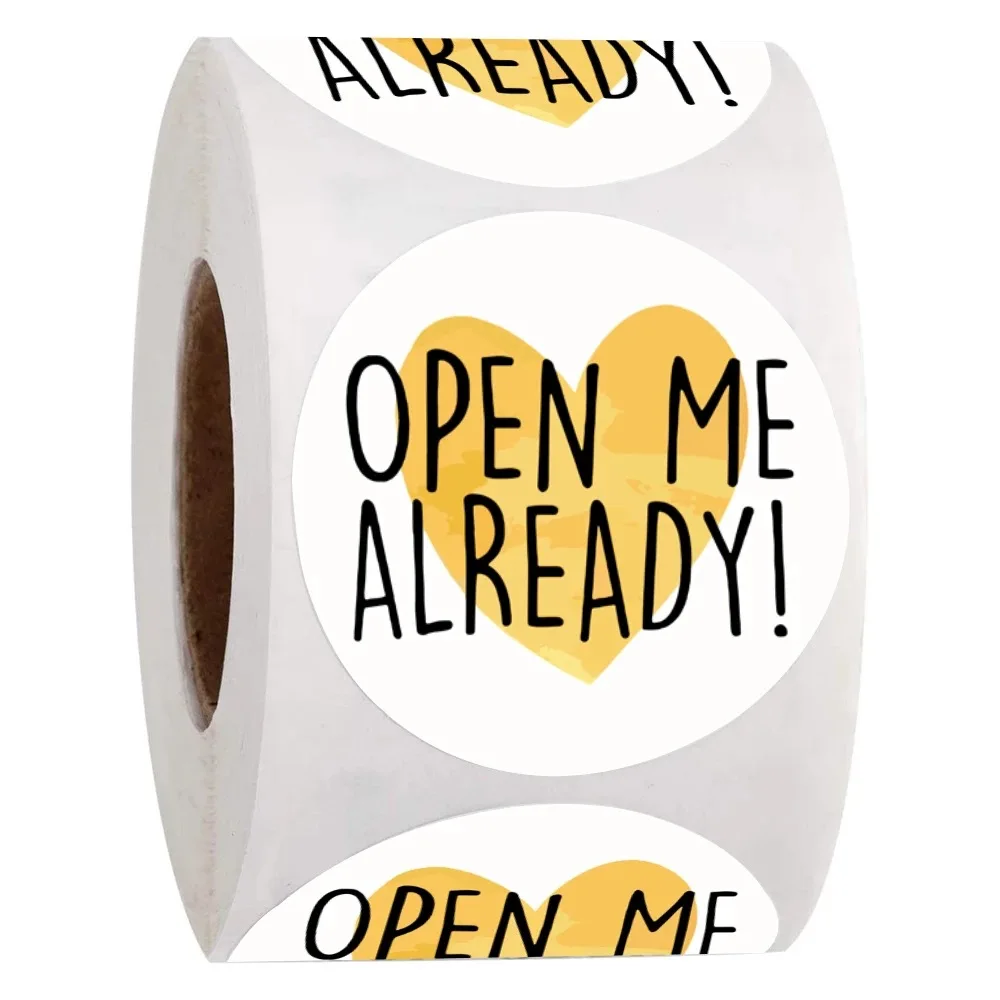 1.5 inch Round letter Open Me Already Stickers Thank You Stickers For Gift Box Decor Labels Stationery Envelope Seal Labels
1.5 inch Round letter Open Me Already Stickers Thank You Stickers For Gift Box Decor Labels Stationery Envelope Seal Labels