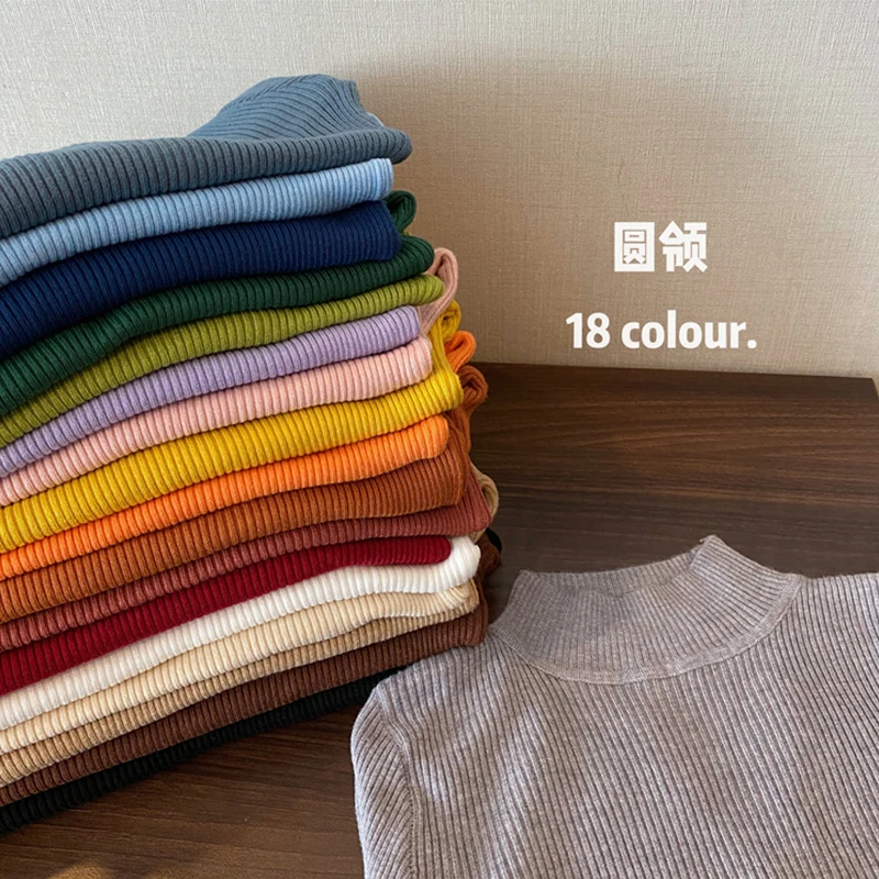 Korean Solid Color Basic Women's Turtleneck Jumper Slim Sweaters Tops Long Sleeve Sweater Knitted Pull Femme Pullover Pullovers
Korean Solid Color Basic Women's Turtleneck Jumper Slim Sweaters Tops Long Sleeve Sweater Knitted Pull Femme Pullover Pullovers