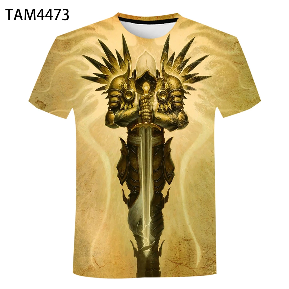 Diablo Men's Women's T-shirt Printing Fashion Children's Street Short Sleeve Top Summer New European and American Game Anime 3D
Diablo Men's Women's T-shirt Printing Fashion Children's Street Short Sleeve Top Summer New European and American Game Anime 3D