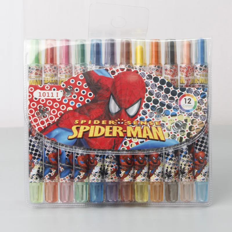 Disney Spider-Man Cartoon pen drawing coloring school supplies 12 color oil pastel painting art crayons coloring birthday gifts
Disney Spider-Man Cartoon pen drawing coloring school supplies 12 color oil pastel painting art crayons coloring birthday gifts