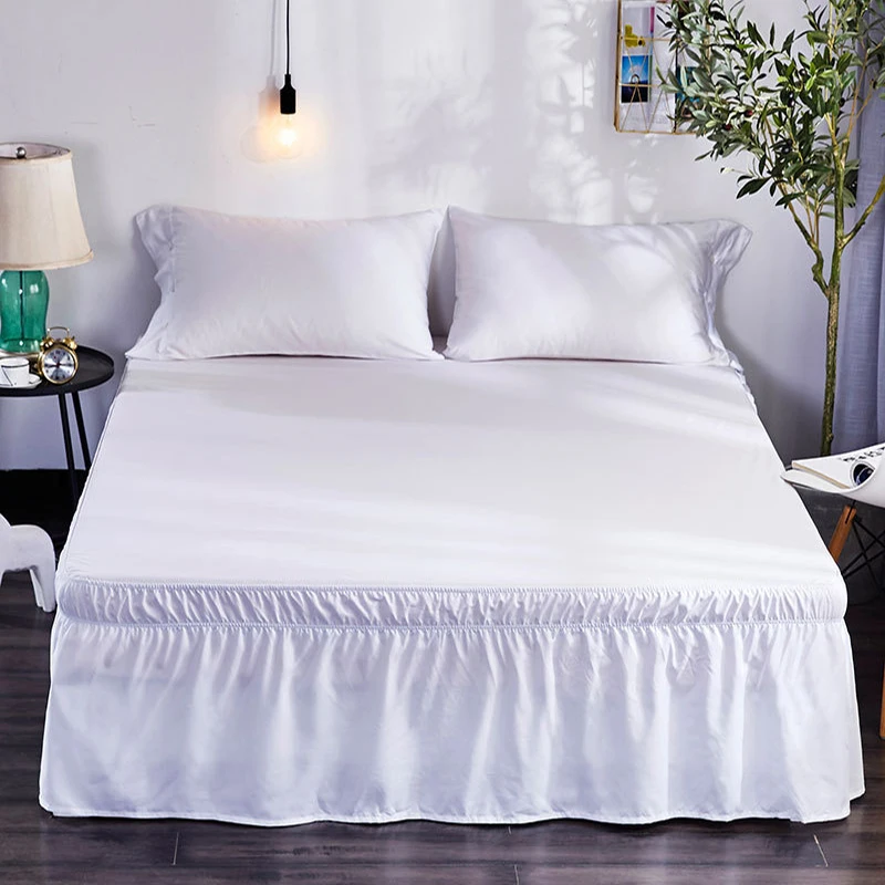 New Bed Shirts Without Bed Surface Accessory Dust Proof Solid Color Bed Skirt 6 Sizes Wrap Around Bedspread Cover Home Decor
New Bed Shirts Without Bed Surface Accessory Dust Proof Solid Color Bed Skirt 6 Sizes Wrap Around Bedspread Cover Home Decor