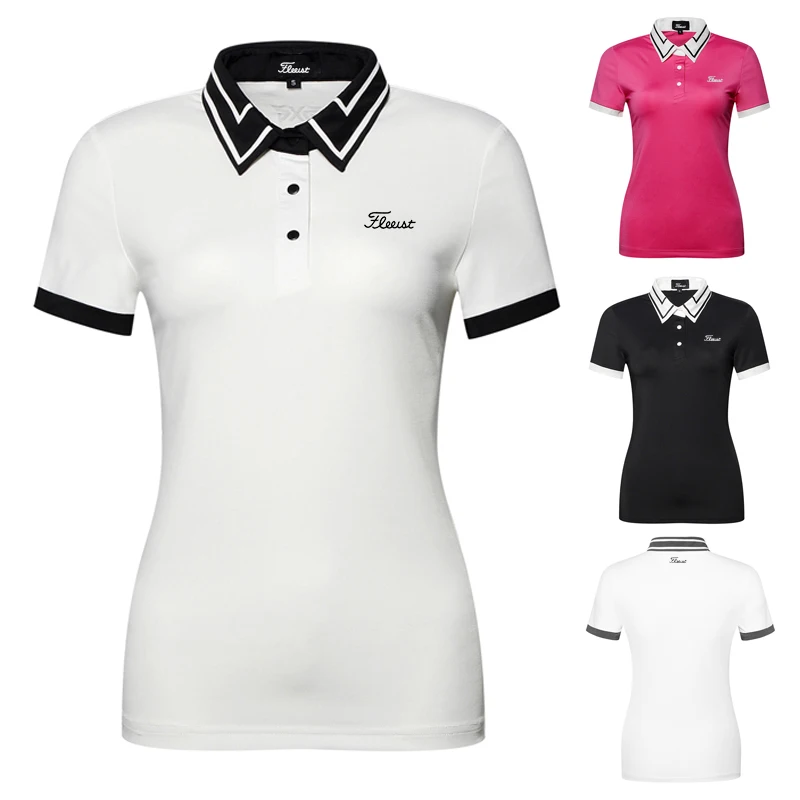 Summer Women's Golf Shirts Fashion Sport Golf Apparel Short Sleeve Quick Dry Breathable Polo Shirt for Women Golf Wear
Summer Women's Golf Shirts Fashion Sport Golf Apparel Short Sleeve Quick Dry Breathable Polo Shirt for Women Golf Wear