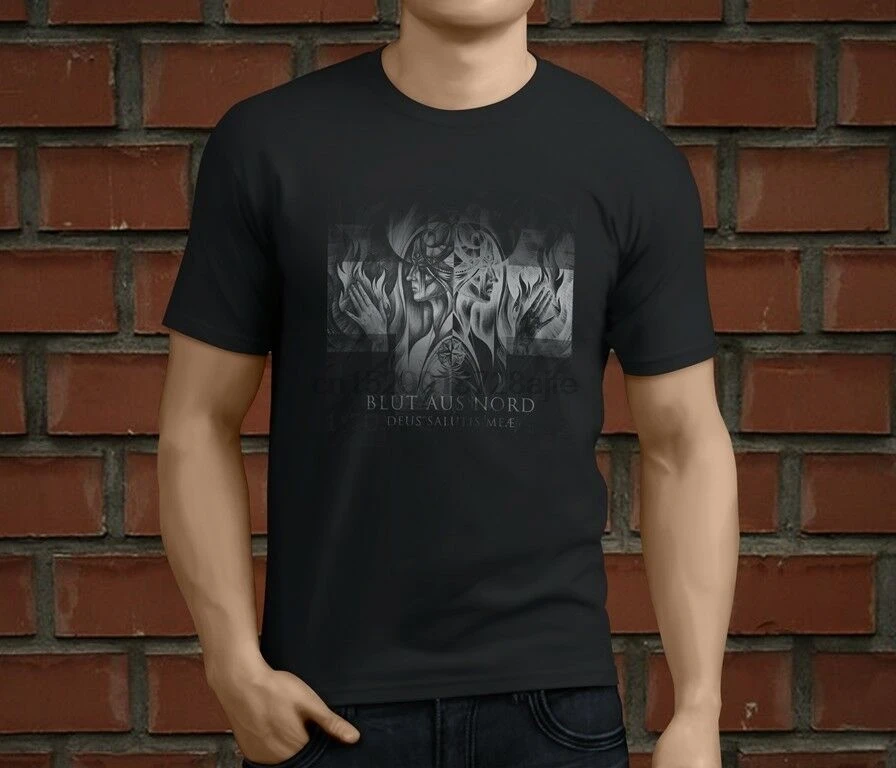 New Popular Blut Aus Nord Black Metal Band Mens Black T-Shirt Size S-3XL