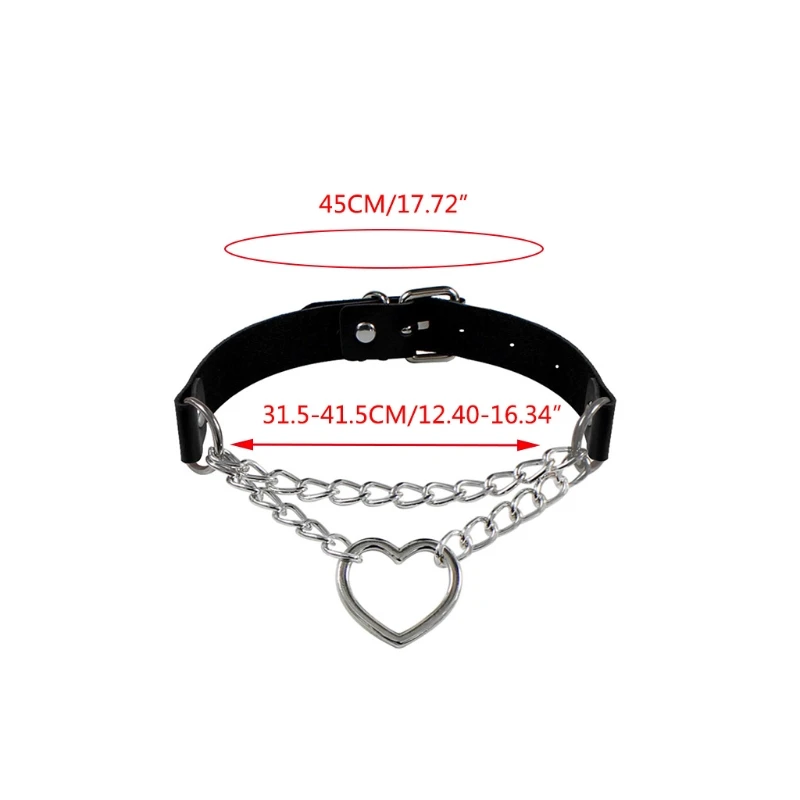 X3UE Premium Vegan Leather Choker and Collar Necklace Collar Clavicle Chain Fashion Love Necklace 
X3UE Premium Vegan Leather Choker and Collar Necklace Collar Clavicle Chain Fashion Love Necklace