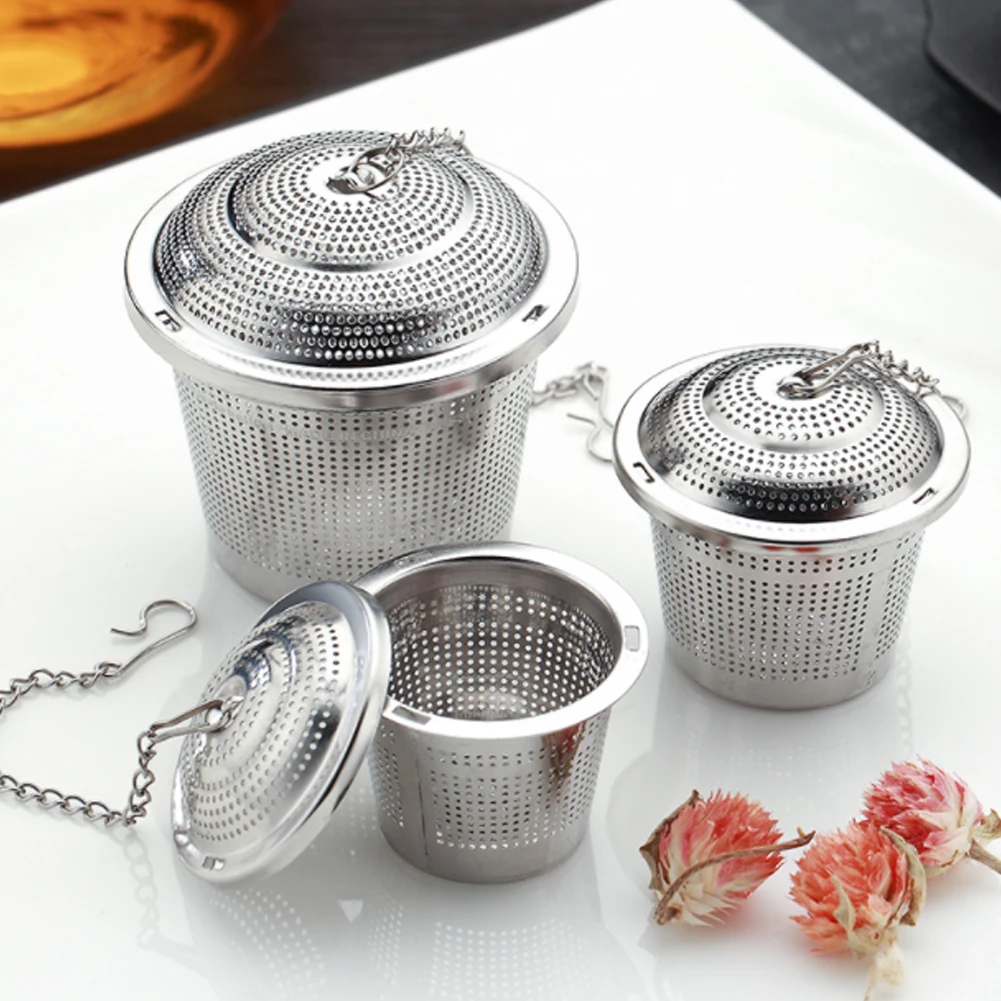 Tea Ball Infuser Cooking Infuser 304 Stainless Steel Extra Fine Mesh Strainer Tea Filter Threaded Lid with Extended Chain Hook
Tea Ball Infuser Cooking Infuser 304 Stainless Steel Extra Fine Mesh Strainer Tea Filter Threaded Lid with Extended Chain Hook
