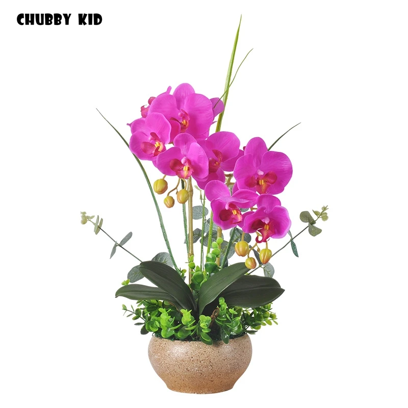 Real touch High simulation small ikebana artificial orchid flower arrangements fake orchid floriculture pot culture suit
Real touch High simulation small ikebana artificial orchid flower arrangements fake orchid floriculture pot culture suit