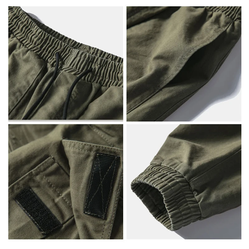 Cargo Pants Men Streetwear Hip hop Pants Mens Joggers Pants Casual Harem Ankle length Trousers Elastic waist Black Army green
Cargo Pants Men Streetwear Hip hop Pants Mens Joggers Pants Casual Harem Ankle length Trousers Elastic waist Black Army green