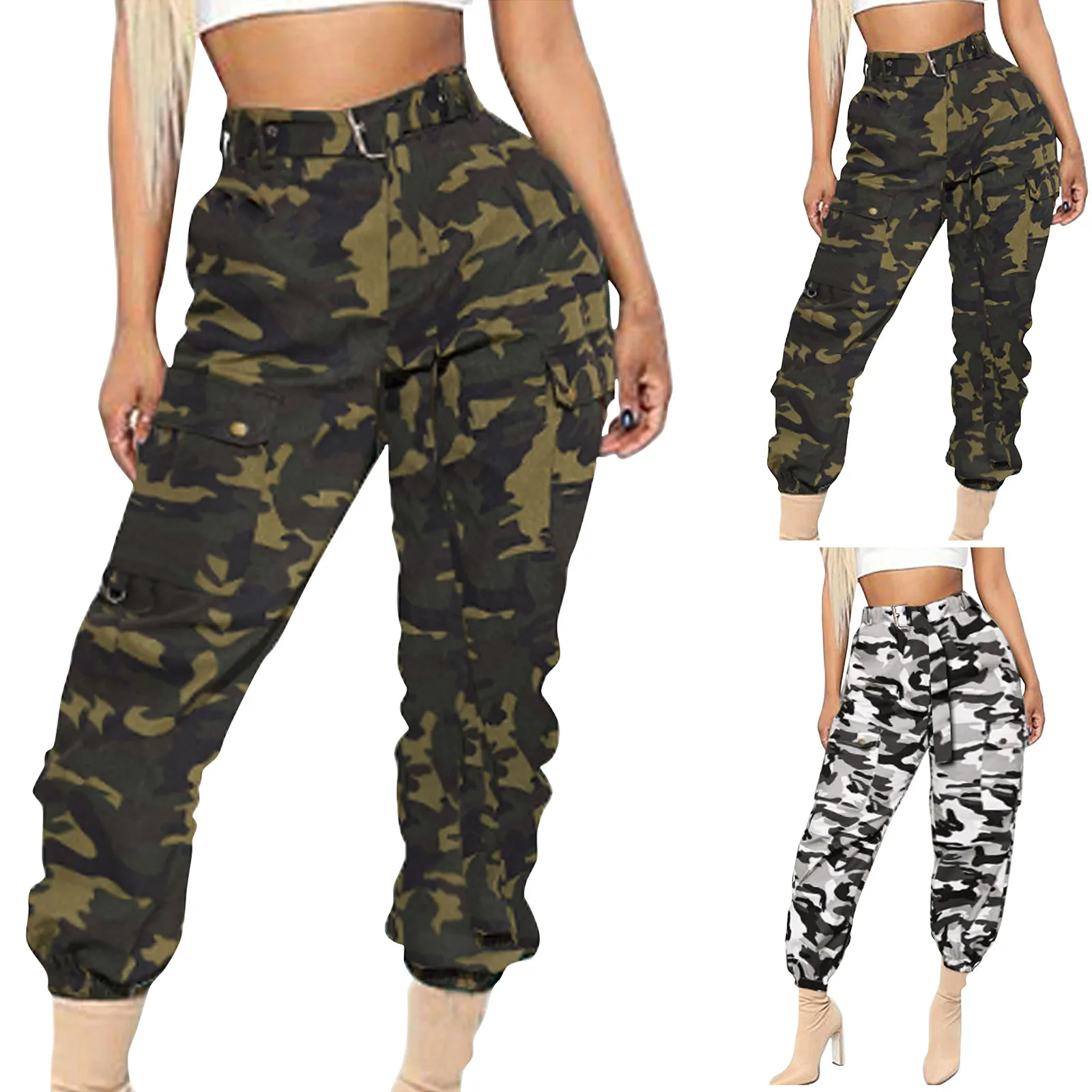 2021 Women Sexy High Waist Overalls Elegant Camouflage Overalls Trousers Casual Pocket Streetwear Women Sports Pants
2021 Women Sexy High Waist Overalls Elegant Camouflage Overalls Trousers Casual Pocket Streetwear Women Sports Pants