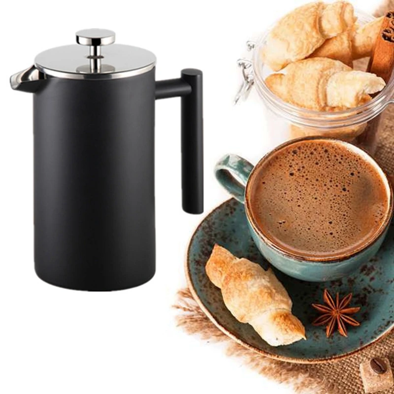 Stainless Steel French Press Coffee Pot Filter Pressure Moka Coffee Percolator Pressure Pot Coffee Maker Teapot 350Ml
Stainless Steel French Press Coffee Pot Filter Pressure Moka Coffee Percolator Pressure Pot Coffee Maker Teapot 350Ml