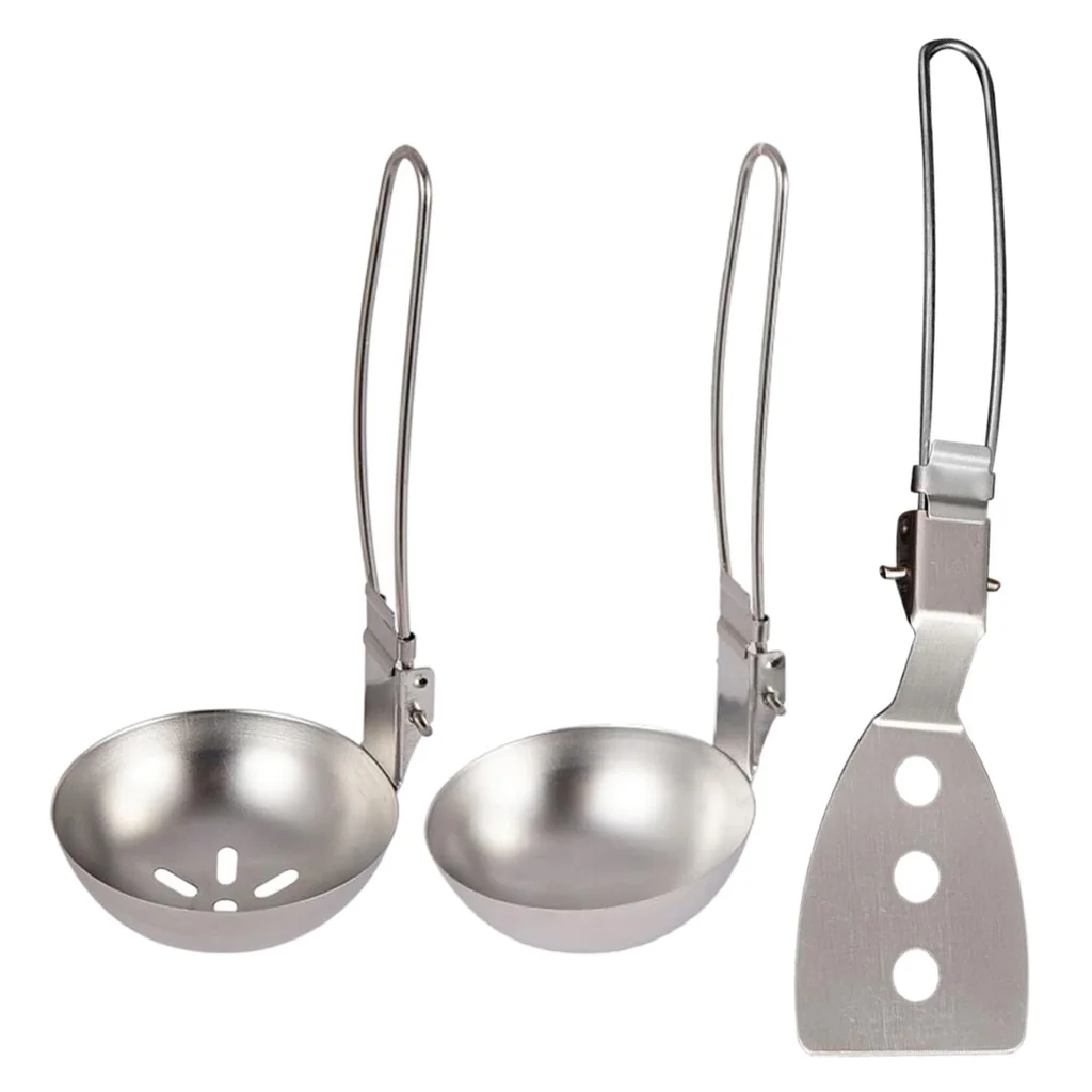 3pcs Outdoor Foldable Cookware Cooking Utensils Cooking Spatula Soup Spoon Turner Ladle for Camping BBQ Picnic Backpacking
3pcs Outdoor Foldable Cookware Cooking Utensils Cooking Spatula Soup Spoon Turner Ladle for Camping BBQ Picnic Backpacking