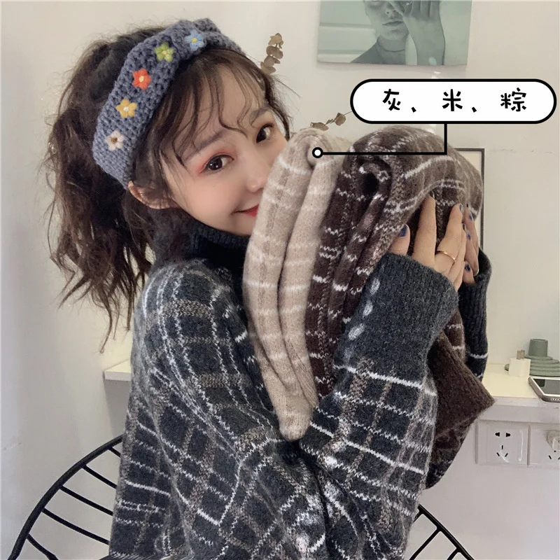 2021 Autumn Winter Plaid Turtleneck Sweater Thickened Loose Lazy Wind Wear Knitted Top Women's Wear X3023
2021 Autumn Winter Plaid Turtleneck Sweater Thickened Loose Lazy Wind Wear Knitted Top Women's Wear X3023