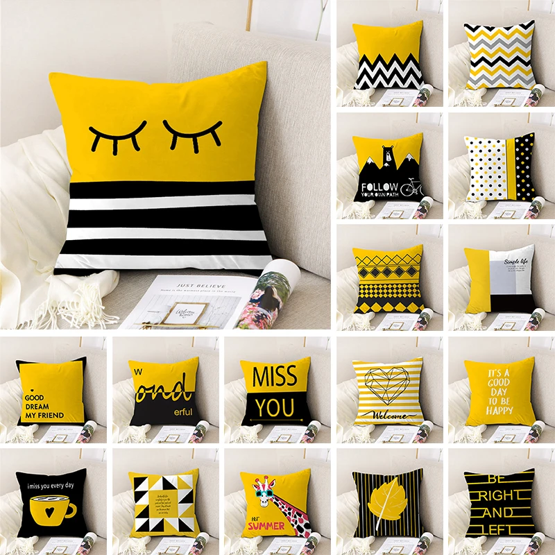 Yellow Geometric Cushion Cover Cute Cartoon Home Decor Sofa Pillow Case Car Office Super Soft Plush Throw Pillow Cover 45x45cm
Yellow Geometric Cushion Cover Cute Cartoon Home Decor Sofa Pillow Case Car Office Super Soft Plush Throw Pillow Cover 45x45cm