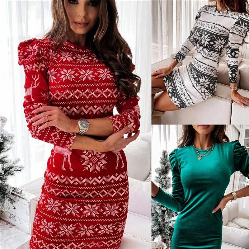 Christmas Dress Women Popular Korean Robe Cheap Sweet Dress Simple Holiday Outfits Girl Stylish Woman Clothes Female Vestidos
Christmas Dress Women Popular Korean Robe Cheap Sweet Dress Simple Holiday Outfits Girl Stylish Woman Clothes Female Vestidos