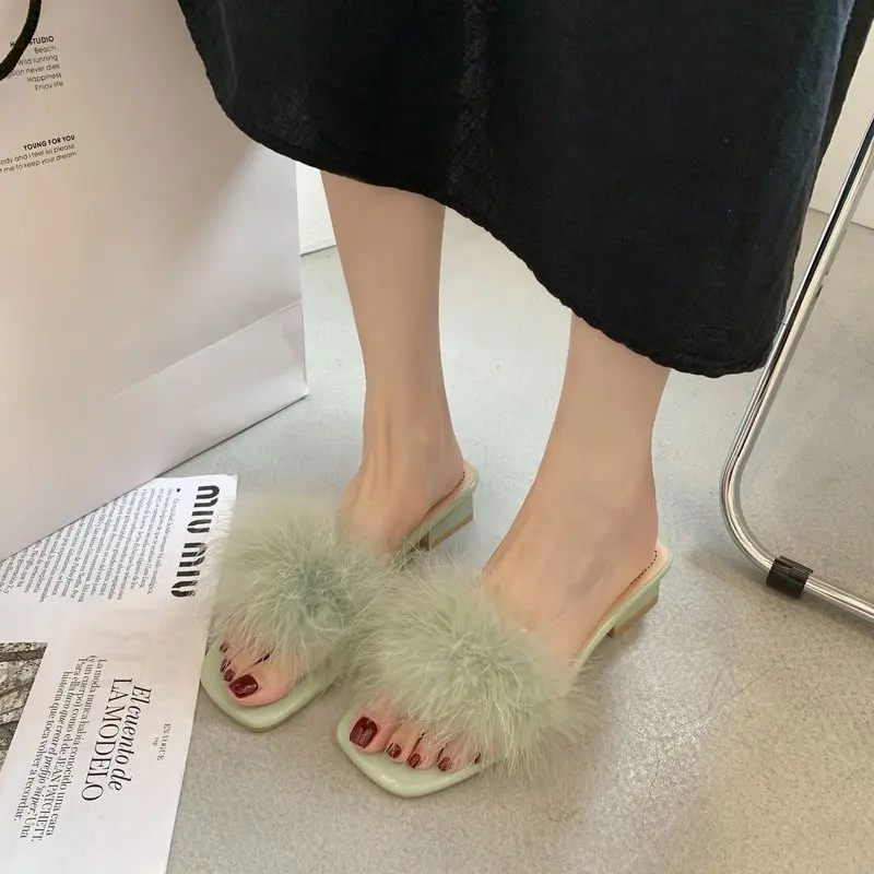Shoes Plush Slippers For Adults Luxury Slides Med Women Heels Pantofle Flock Fur Designer High 2021 Summer Soft Rubber Rome PU B
Shoes Plush Slippers For Adults Luxury Slides Med Women Heels Pantofle Flock Fur Designer High 2021 Summer Soft Rubber Rome PU B