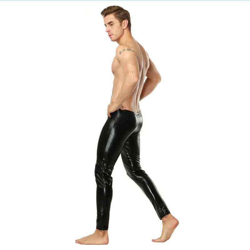 2021 New Fashion Men Black Faux Patent Leather Pants Stage Skinny Performance Pants Stretch Leggings Men Sexy Body Wear Trousers
2021 New Fashion Men Black Faux Patent Leather Pants Stage Skinny Performance Pants Stretch Leggings Men Sexy Body Wear Trousers