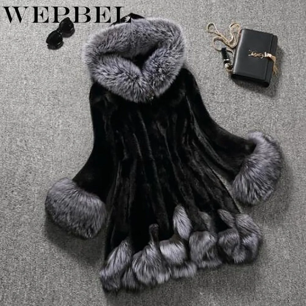 WEPBEL Winter Fashion Casual Overcoat (Plus Size S-6XL) Women Furry Hooded Coat Warm Fur White Black Rabbit Mink Fur
WEPBEL Winter Fashion Casual Overcoat (Plus Size S-6XL) Women Furry Hooded Coat Warm Fur White Black Rabbit Mink Fur