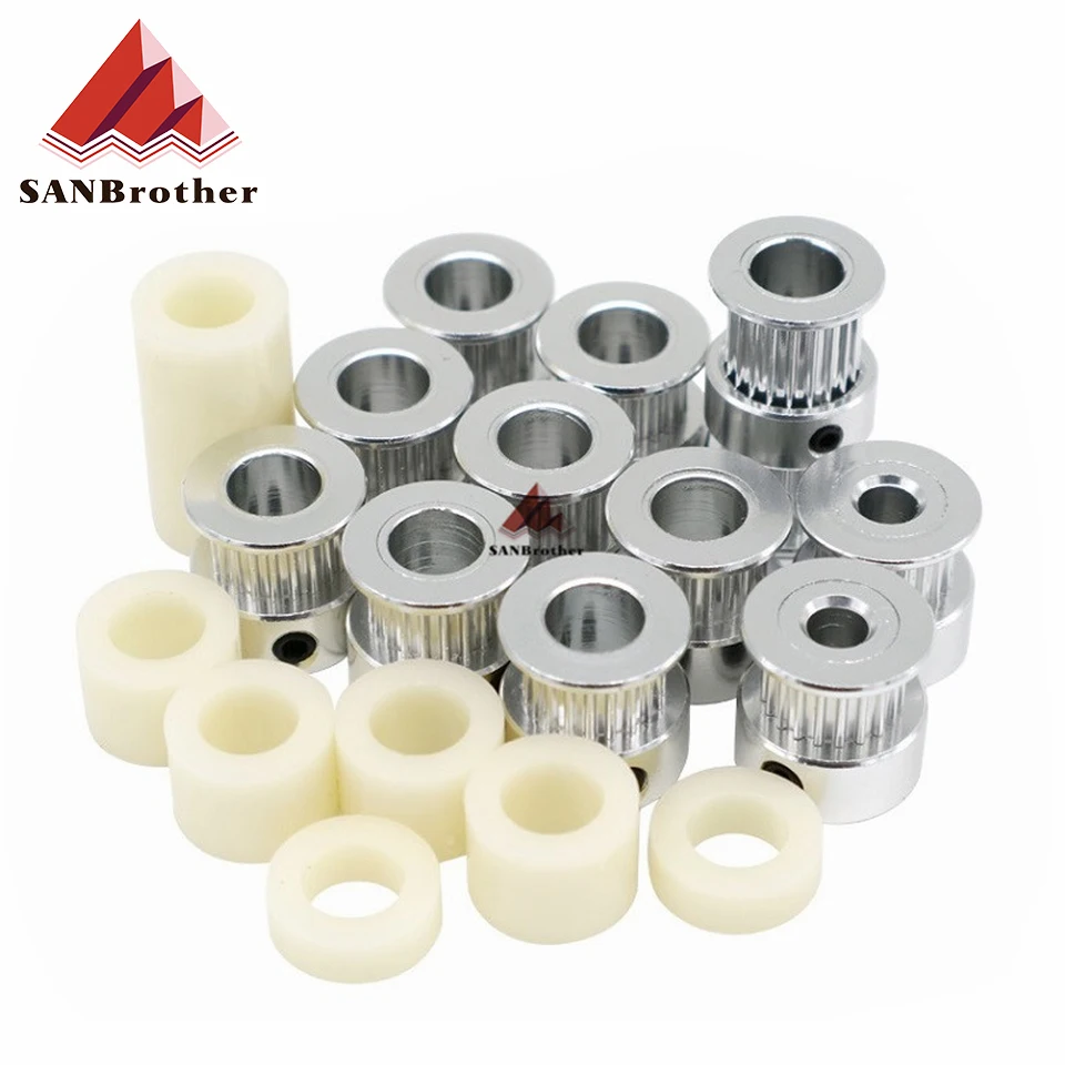 GT2 Timing Pulley Kit For UM2+2 UM2 Extended+ 3D Printer 20 Tooth Synchronous Wheel Pulley and Spacer For Um2
GT2 Timing Pulley Kit For UM2+2 UM2 Extended+ 3D Printer 20 Tooth Synchronous Wheel Pulley and Spacer For Um2