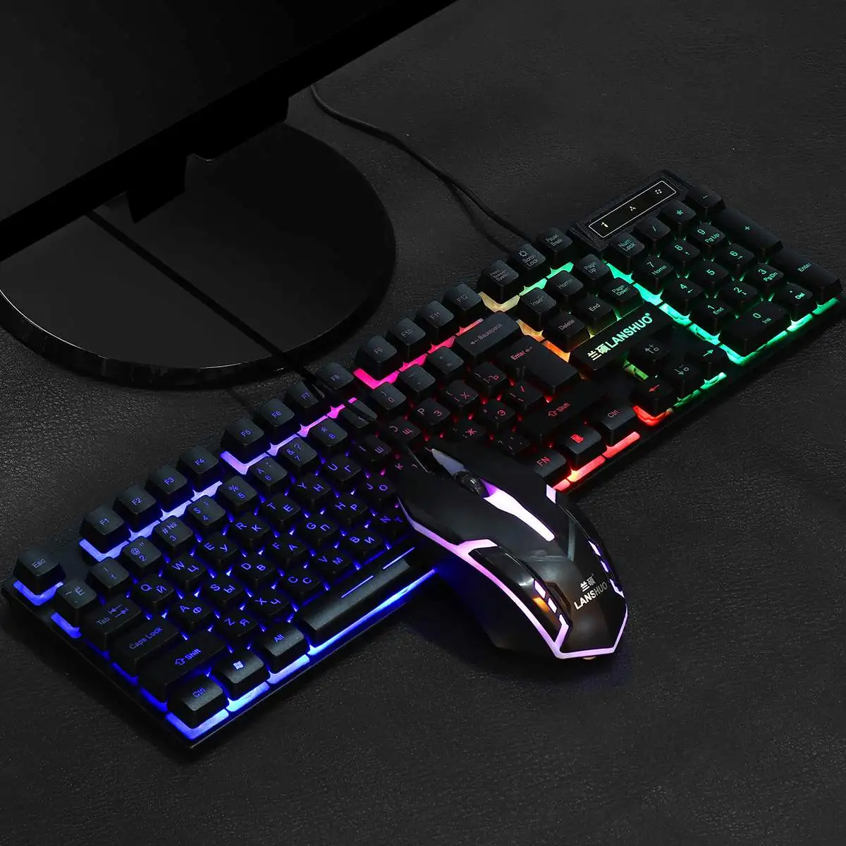 Новая игровая клавиатура и мышь, комбинированная USB Проводная русская клавиатура, бриллиантовая Бесшумная клавиатура 2400 точек/дюйм со свет...
Новая игровая клавиатура и мышь, комбинированная USB Проводная русская клавиатура, бриллиантовая Бесшумная клавиатура 2400 точек/дюйм со свет...