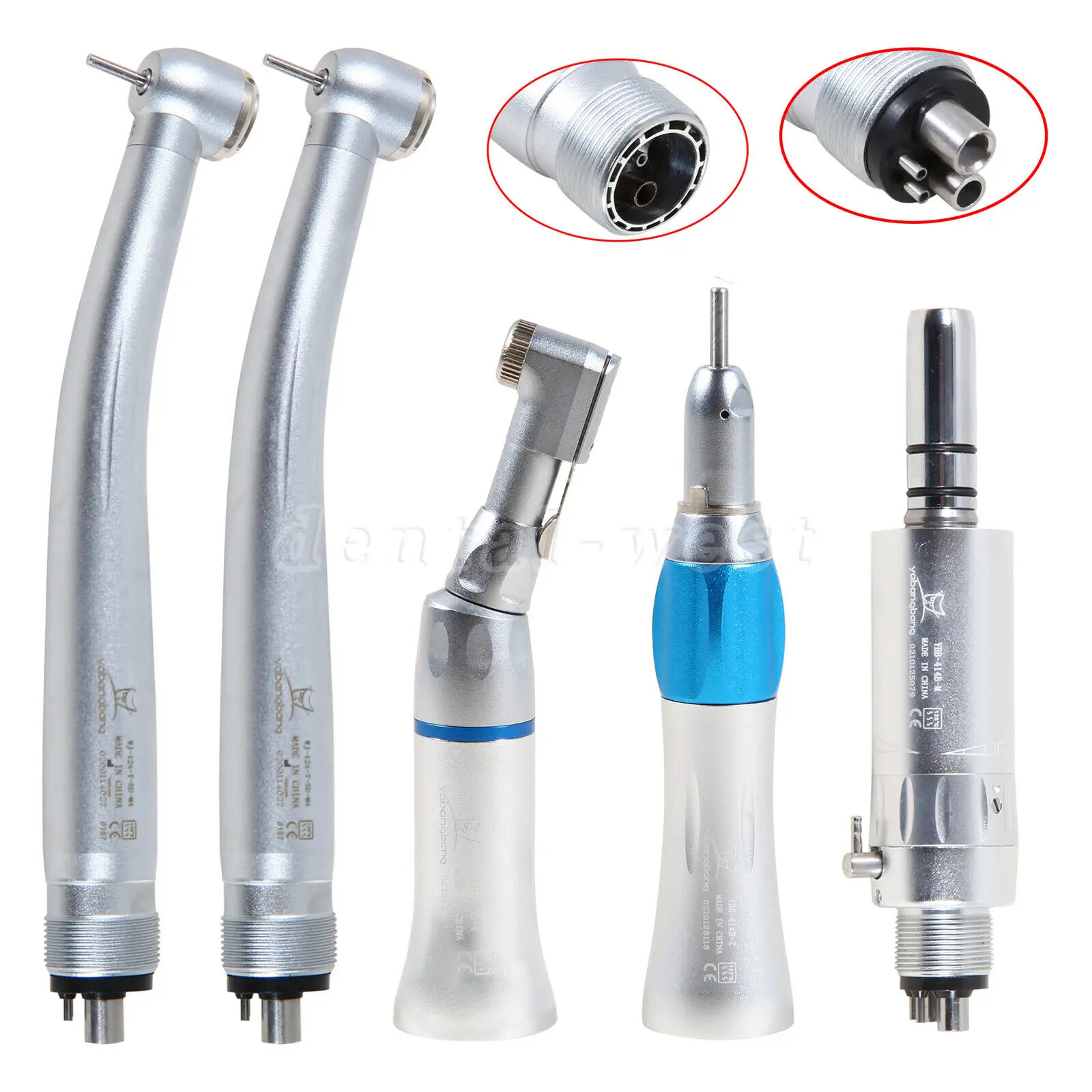 NSK Style Dental High Low Speed Single Spray Standard Head Contra Angle Straight Handpiece Air Motor 2/4 Hole
NSK Style Dental High Low Speed Single Spray Standard Head Contra Angle Straight Handpiece Air Motor 2/4 Hole